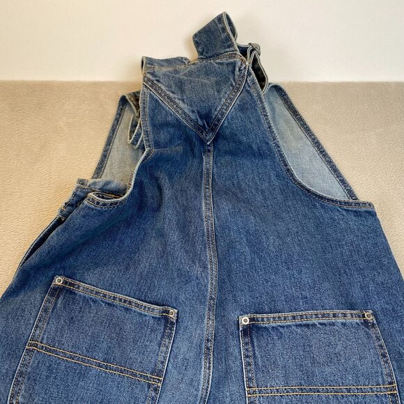 Old Navy Women's Overalls Size 8 Blue Denim Baggy Wide Leg - Picture 9 of 11
